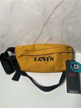 Levi's Unisex Mustard Yellow Waist Pack with Black Adjustable Strap